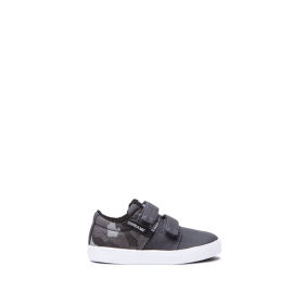 Supra TODDLER STACKS II V Lave Sneakers Barn Grå/Camouflage/ Hvite | NO-92260